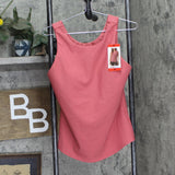 32 Degrees Cool Womens Ribbed Fitted Bra Tank 1760130 Slate Rose M