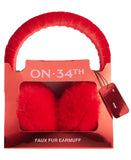 On 34th Women Faux-Fur Earmuffs Boxed Gift MO9042404 Red