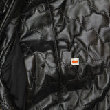 Slinky Brand Womens Faux Leather Quilted Vest 689698 Black L
