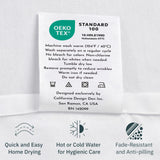 California Design Den Thread Count King Pillow Cases Cream Ivory Off White King