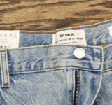 Cotton On Womens Distressed Loose Straight Jeans Lake Blue 14