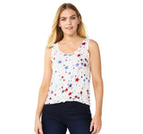 Celebrate Together Women's Knot Front Tank WB22K005RP16 White S