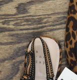 A New Day London Slingback Pointed Toe Flats 94303557 Cheetah Brown 8M