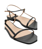 Lauren Ralph Lauren Womens Lainee Nappa Leather Sandals 802P04394001 Black 10B