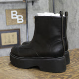 Wild Fable Honor Ankle Combat Platform Boots 94642917 Black 6.5M