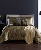 Hallmart Jungle Nights 14-Piece Comforter Set Chocolate Brown / Gold Queen