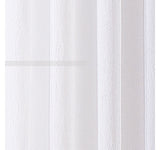 Regal Home Crushed Voile Solid Grommet Sheer Single Curtain Panel White 50x84