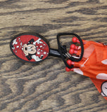 Disney Kids Girls Minnie Mouse Stick Umbrella with Clamshell Handle Red 21"