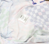 Roudelain Womens Printed Sleeveless Nightgown Knit EHJS362M Ditsy Check Blue L