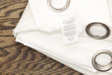 Eclipse Extra Wide Grommet Curtain Panel Kendall White 100x84