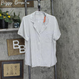 State Of Day Womens 2-Pc. Short-Sleeve Pajama Set 100180145MS Gray Heather XL