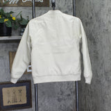 Ring Of Fire Boys Zip Suede Varsity Jacket Birch Brown L