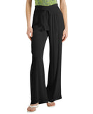 INC International Concepts Womens Drawstring Waist Pants Gauze Black XL