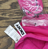 DKNY Womens Textured Molded Balconette Bikini Swim Top Wildberry Pink XL