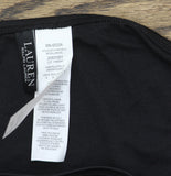 Lauren Ralph Lauren Womens Swim Beach Club Solid Macrame Ring Bottom Black 8