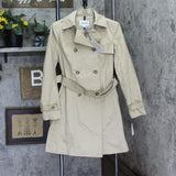 Cole Haan Signature Womens Belted Trench Coat Khaki Brown XS