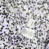 Kasper Printed Sleeveless Juliette Blouse Shirt Vanilla Ice / Lavender Purple PS