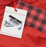Woolrich X TGT Buffalo Check Lined Quilted Snap-Front Western Shacket Red XL