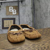 Goodfellow & Co Mens Topher Moccasin Slippers 91308410 Chestnut Brown 11