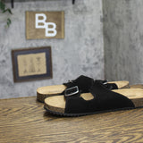 Goodfellow & Co Mens Saul Suede Two Band Sandals 94809736 Black 8