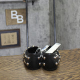 A New Day Sammie Studded Ballet Flats 94462300 Black / Silver 7M