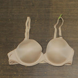 Maidenform  Fab Fit Everyday Modern Demi Underwire Bra Womens Nude 5 Brown 38B