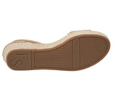 Franco Sarto Womens Pela Suede Wedge Platform Sandals Sandstone Brown 10M