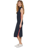 Tommy Hilfiger Womens Sleeveless Ribbed Midi Dress J2CD0698