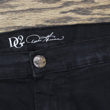 DG2 by Diane Gilman Womnes Plus Petite Classic Stretch Boot-Cut Jean Black 24WP