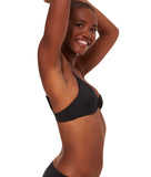 Andie Ring Detail Bonita Bikini Top AT332 Black S