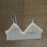 Jenni Womens On Repeat Wide Lace Bralette 100120858 Sleep Gray Heather L