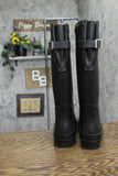 A New Day Womens River Tall Rain Boots 92275090 Black 10M