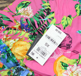 Bar III Womens Tiered Printed Ruffle Cover Up Dress MBSZ24834 Multi Blue XS
