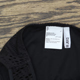 Bar III Womens Crochet High-Rise Side Tab Bikini Swim Bottom MBGC25557 Black L