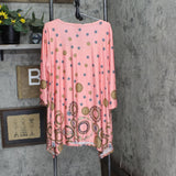 White Mark Womens Plus Size Erie Tunic Shirt Top PS1301-47-2XL Coral Pink 2XL