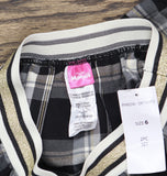Disney Girls Plaid Skirt with Elastic Waistband RYMS741 Black Multi 6