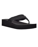 Calvin Klein Women's Meena Beach Slip-On Wedge Flip Flops KCMEENA Black 7M