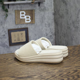 Clarks Drift Twist Slide Wedge Sandals 26181604 Cream Brown 7W
