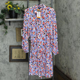 Well Worn Women's Collared Midi Dress with Pockets 1749069 Red Print 2XL