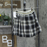 Disney Girls Plaid Skirt with Elastic Waistband RYMS741 Black Multi 6