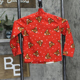 Rudolph Toddler Girls Button Up 2-Piece Pajama Set 1678ec26e0a250 Red 4T