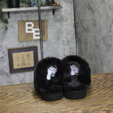 Style & Co Rayaa Quilted Faux Fur Slippers 10021612600 Black Beauty 5M