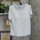 Modern Soul Womens Soothing Jersey Tee with System Bra Heather Mist Gray L