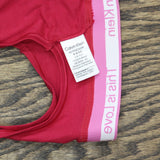 Calvin Klein Womens Pride This Is Love Tonal Unlined Bralette Persian Red XS