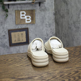 Clarks Drift Twist Wedge Slide Sandals 26181604 Cream Off White 8W
