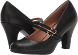 Journee Collection Women's Windy Pump Heels Shoes WINDY-PUMP Black 8.5M