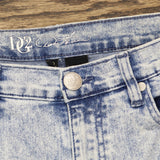 DG2 by Diane Gilman Womens 5-Pocket Bootcut Jeans Acid Wash Blue 10