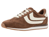DV Dolce Vita Womens Hype Round Toe Low Top Lace Up Sneakers Chestnut Brown 8.5M
