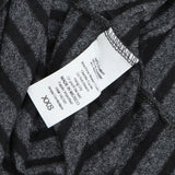 Lularoe Womens Half  Sleeve Knit Shirt Dress Black / Gray Stripe 2XS