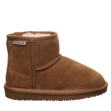 Bearpaw Demi Suede Faux Fur Winter Slip-On Booties for Girls Hickory Brown 13